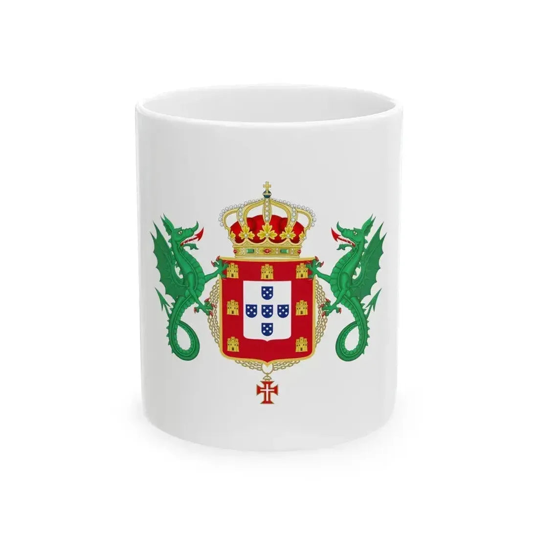 Coat of Arms of the Kingdom of Portugal 1640-1910 - White Coffee Mug 11oz - Go Mug Yourself