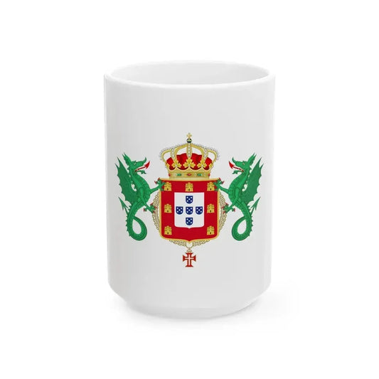 Coat of Arms of the Kingdom of Portugal 1640-1910 - White Coffee Mug 15oz - Go Mug Yourself