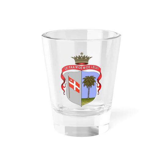 Coat of arms of the Kingdom of Samoa 1873-1900 (Samoa) (Coat of Arms) Shot Glass 1.5oz 1.5oz - Go Mug Yourself