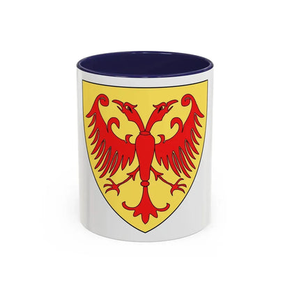 Coat of arms of the Kingdom of Serbia (medieval) - Accent Coffee Mug 11oz Navy - Go Mug Yourself