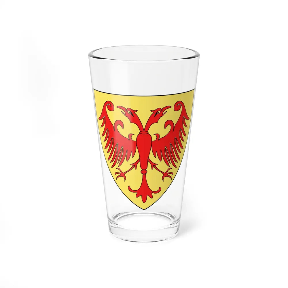 Coat of arms of the Kingdom of Serbia (medieval) - Pint Glass 16oz-16oz-Go Mug Yourself