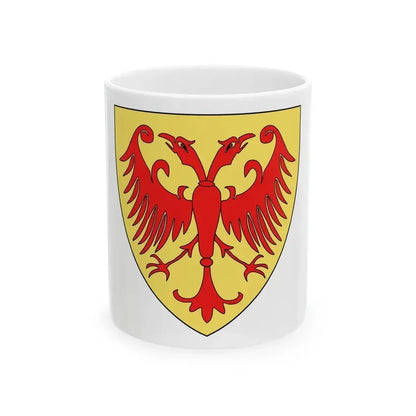 Coat of arms of the Kingdom of Serbia (medieval) - White Coffee Mug 11oz - Go Mug Yourself