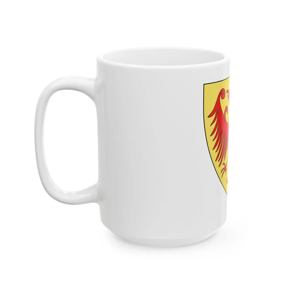 Coat of arms of the Kingdom of Serbia (medieval) - White Coffee Mug-Go Mug Yourself