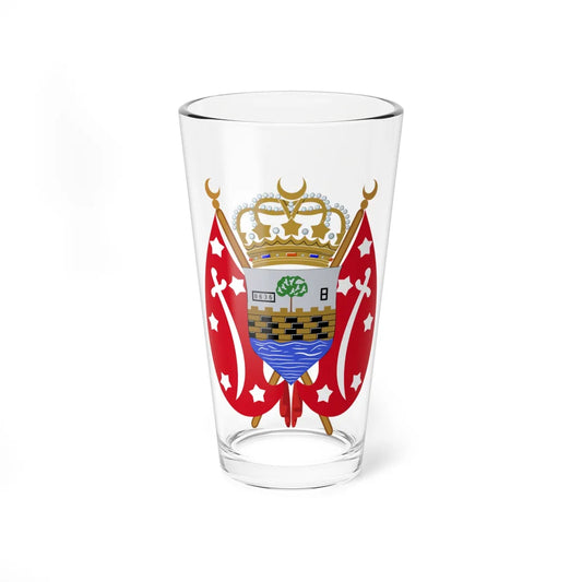 Coat of arms of the kingdom of Yemen 1956-1962 (Yemen) (Coat of Arms) Pint Glass 16oz 16oz - Go Mug Yourself