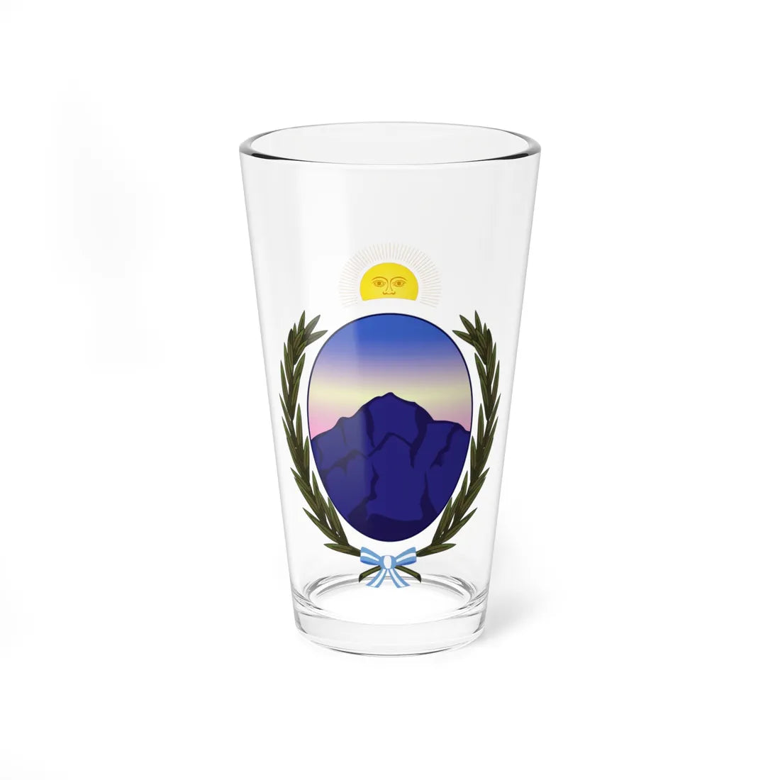 Coat of arms of the La Rioja Province (Argentina) (Coat of Arms) Pint Glass 16oz 16oz - Go Mug Yourself