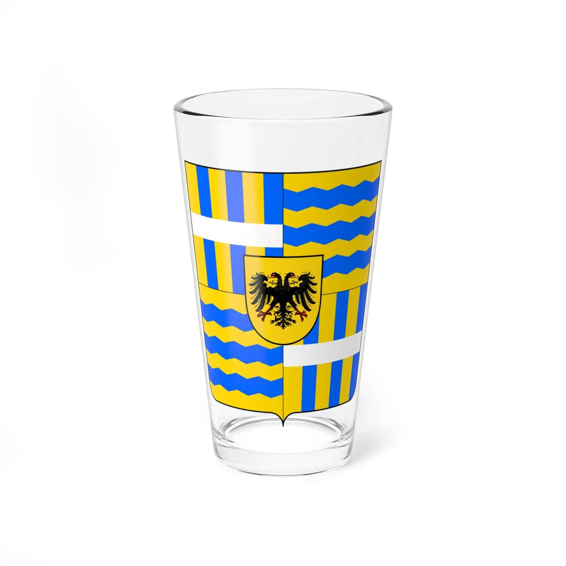 Coat of Arms of the Landi State (Italy) (Coat of Arms) Pint Glass 16oz 16oz - Go Mug Yourself