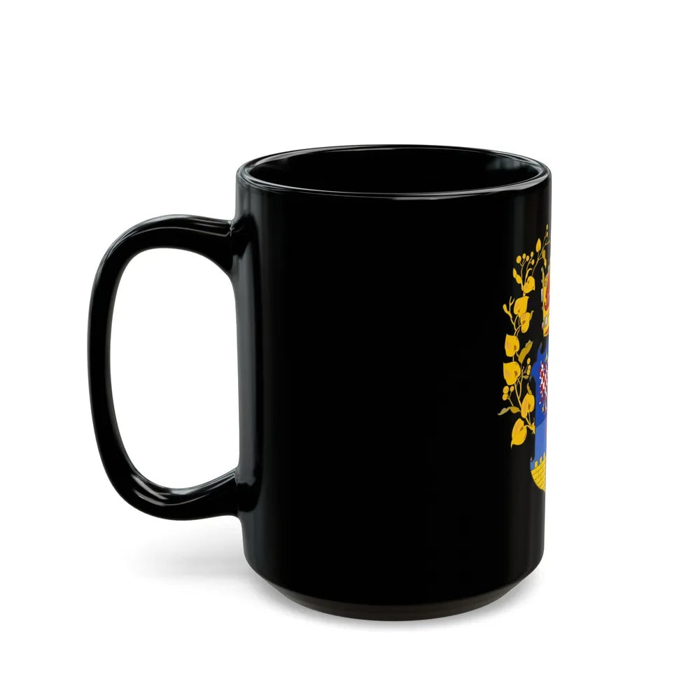 Coat of arms of the lands of the Bohemian Crown - Black Coffee Mug-Go Mug Yourself