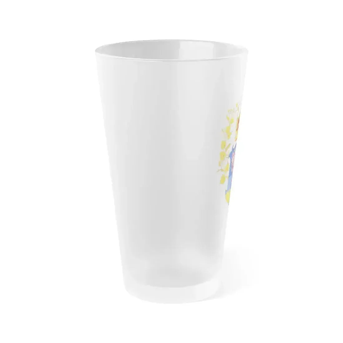 Coat of arms of the lands of the Bohemian Crown - Frosted Pint Glass 16oz - Go Mug Yourself