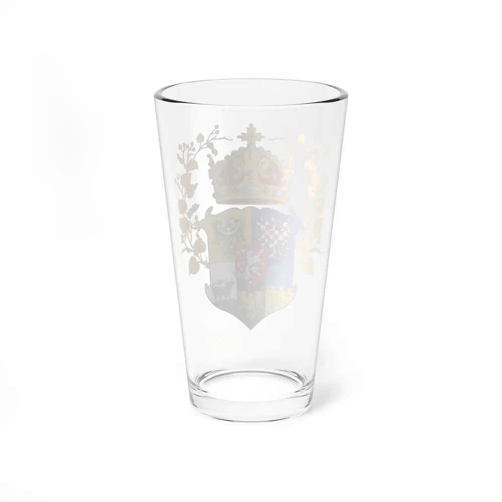 Coat of arms of the lands of the Bohemian Crown - Pint Glass 16oz-Go Mug Yourself