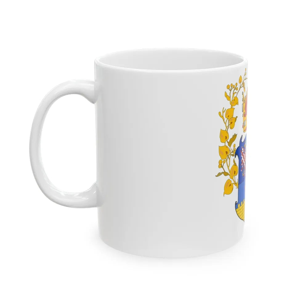 Coat of arms of the lands of the Bohemian Crown - White Coffee Mug-Go Mug Yourself