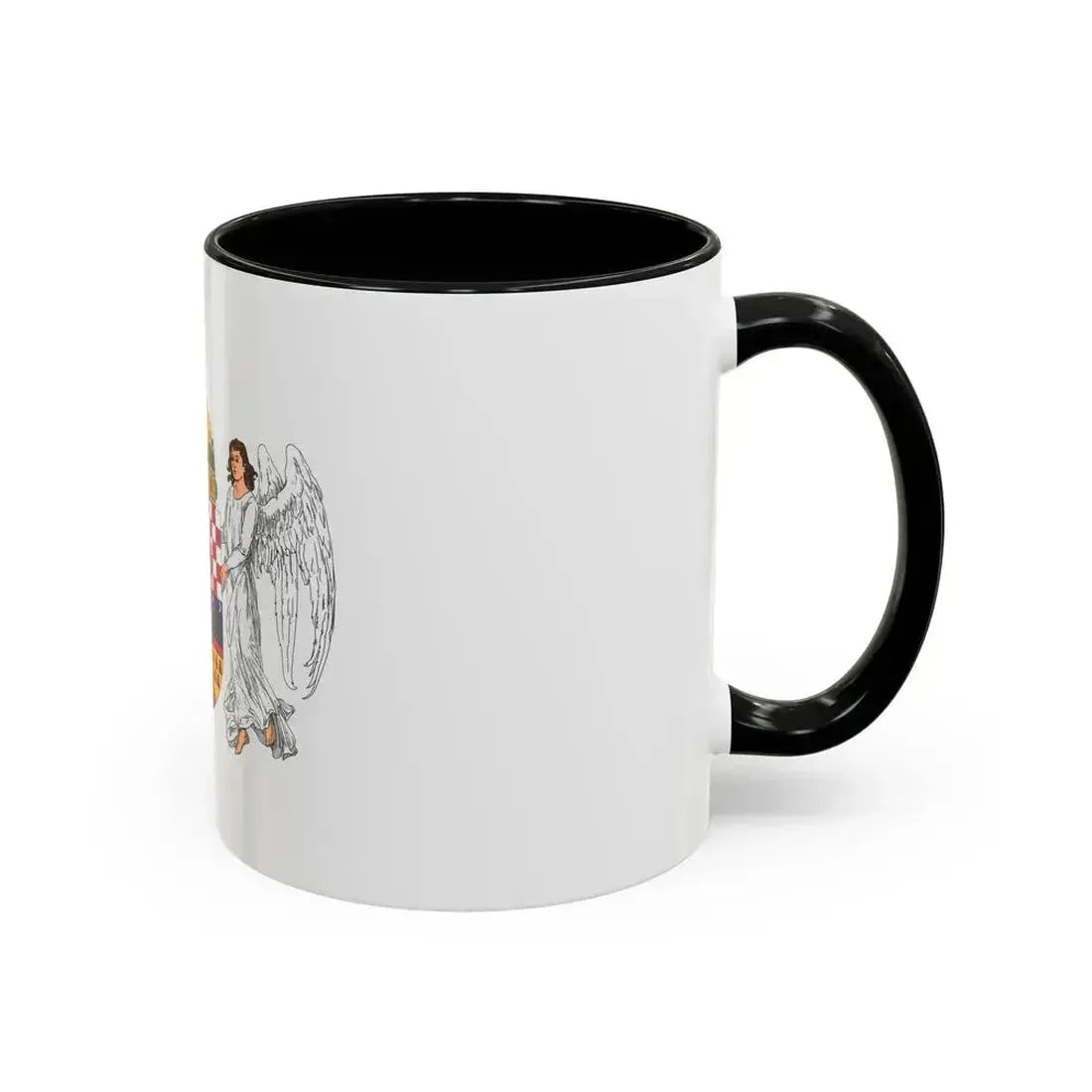 Coat of arms of the Lands of the Holy Hungarian Crown (1896-1915) - Accent Coffee Mug - Go Mug Yourself