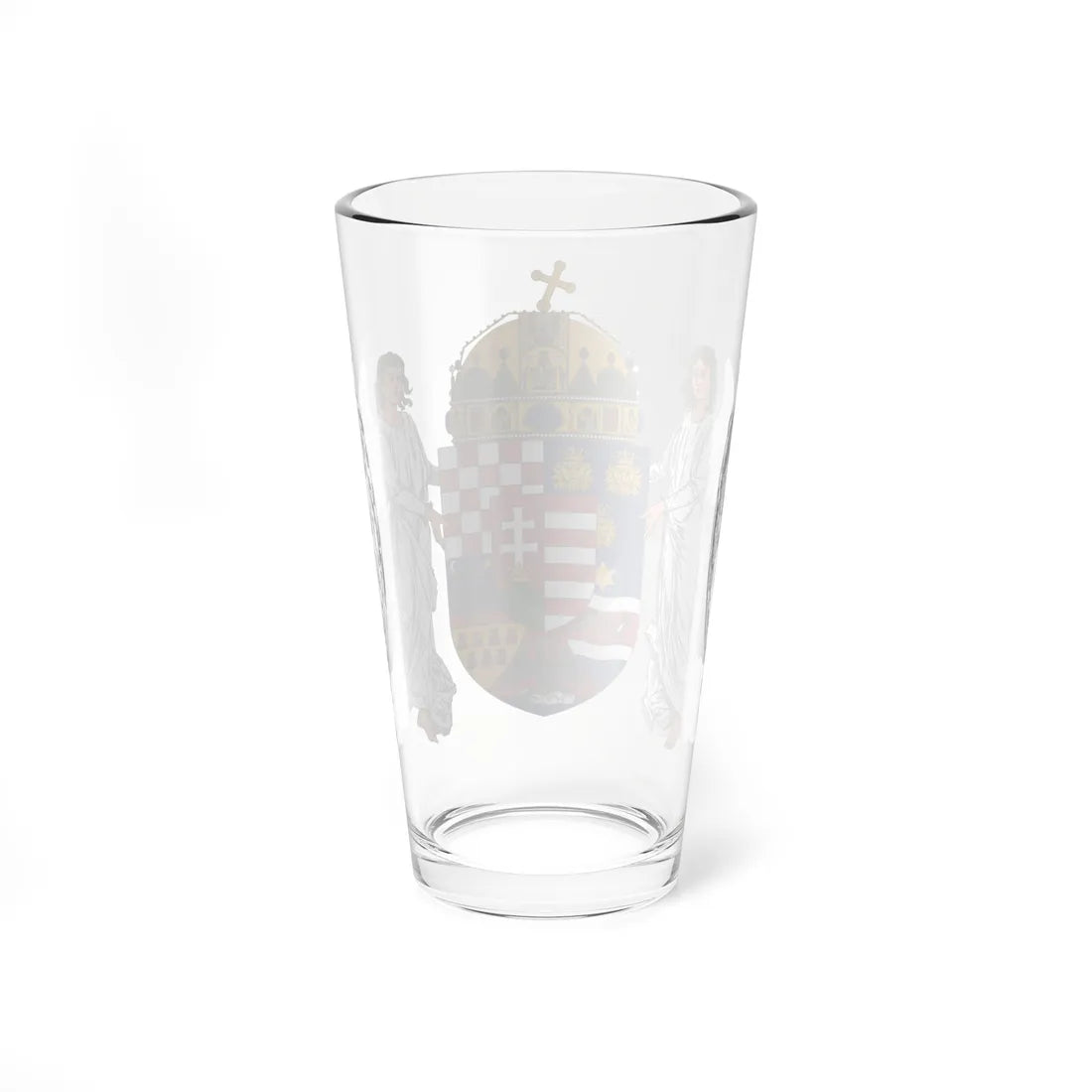 Coat of arms of the Lands of the Holy Hungarian Crown 1896-1915 angels (Austria) (Coat of Arms) Pint Glass 16oz - Go Mug Yourself