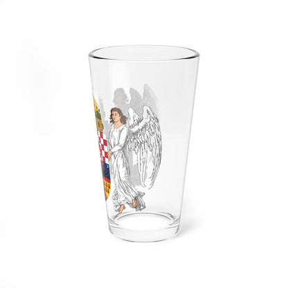 Coat of arms of the Lands of the Holy Hungarian Crown 1896-1915 angels (Austria) (Coat of Arms) Pint Glass 16oz - Go Mug Yourself
