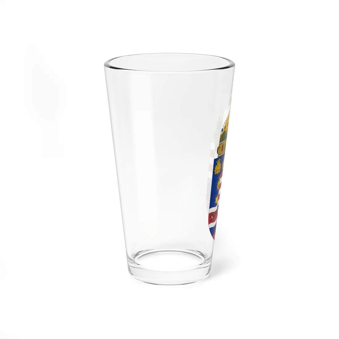 Coat of arms of the Lands of the Holy Hungarian Crown 1896-1915 (Austria) (Coat of Arms) Pint Glass 16oz - Go Mug Yourself