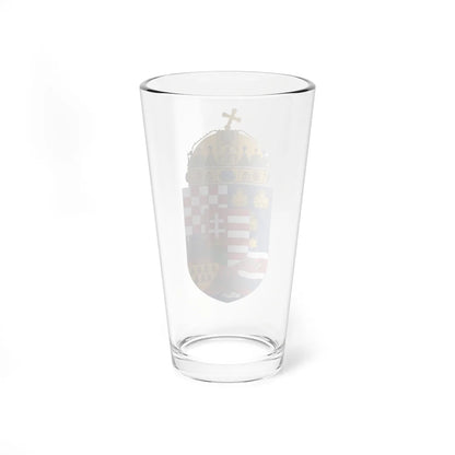 Coat of arms of the Lands of the Holy Hungarian Crown 1896-1915 (Austria) (Coat of Arms) Pint Glass 16oz - Go Mug Yourself