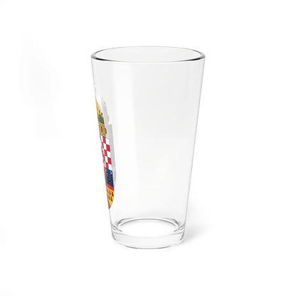 Coat of arms of the Lands of the Holy Hungarian Crown 1896-1915 (Austria) (Coat of Arms) Pint Glass 16oz - Go Mug Yourself