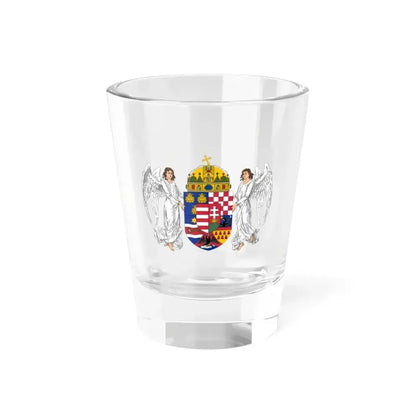 Coat of arms of the Lands of the Holy Hungarian Crown (1896-1915) - Shot Glass 1.5oz 1.5oz - Go Mug Yourself