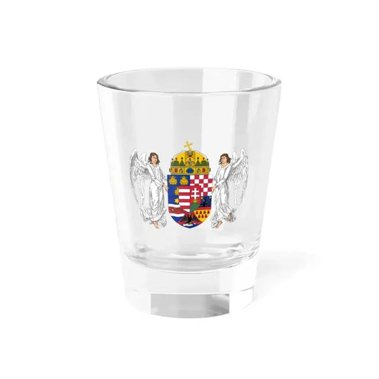 Coat of arms of the Lands of the Holy Hungarian Crown (1896-1915) - Shot Glass 1.5oz 1.5oz - Go Mug Yourself