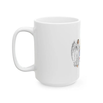 Coat of arms of the Lands of the Holy Hungarian Crown (1896-1915) - White Coffee Mug-Go Mug Yourself