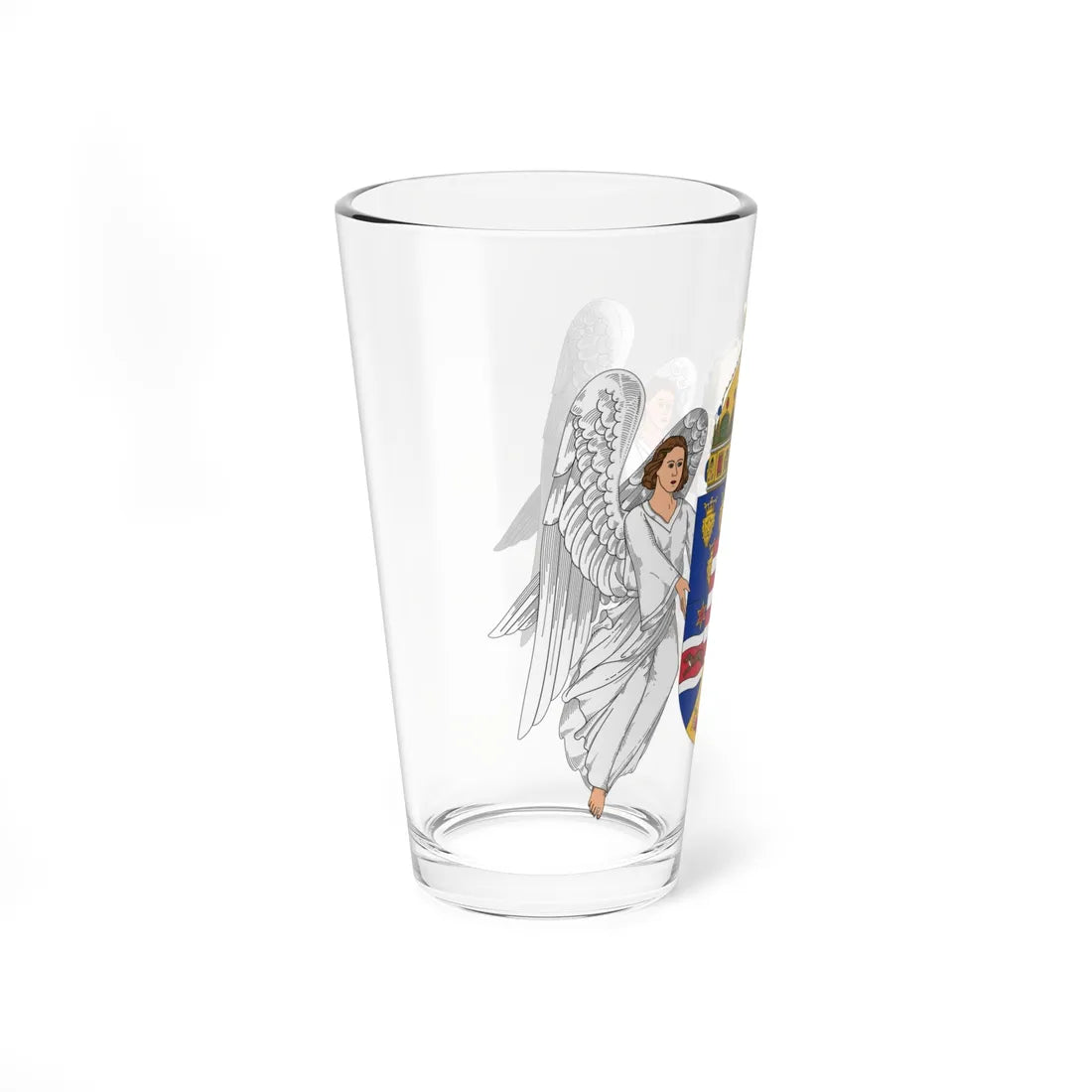 Coat of arms of the Lands of the Holy Hungarian Crown 1915-1918 1919-1946 angels (Austria) (Coat of Arms) Pint Glass 16oz - Go Mug Yourself