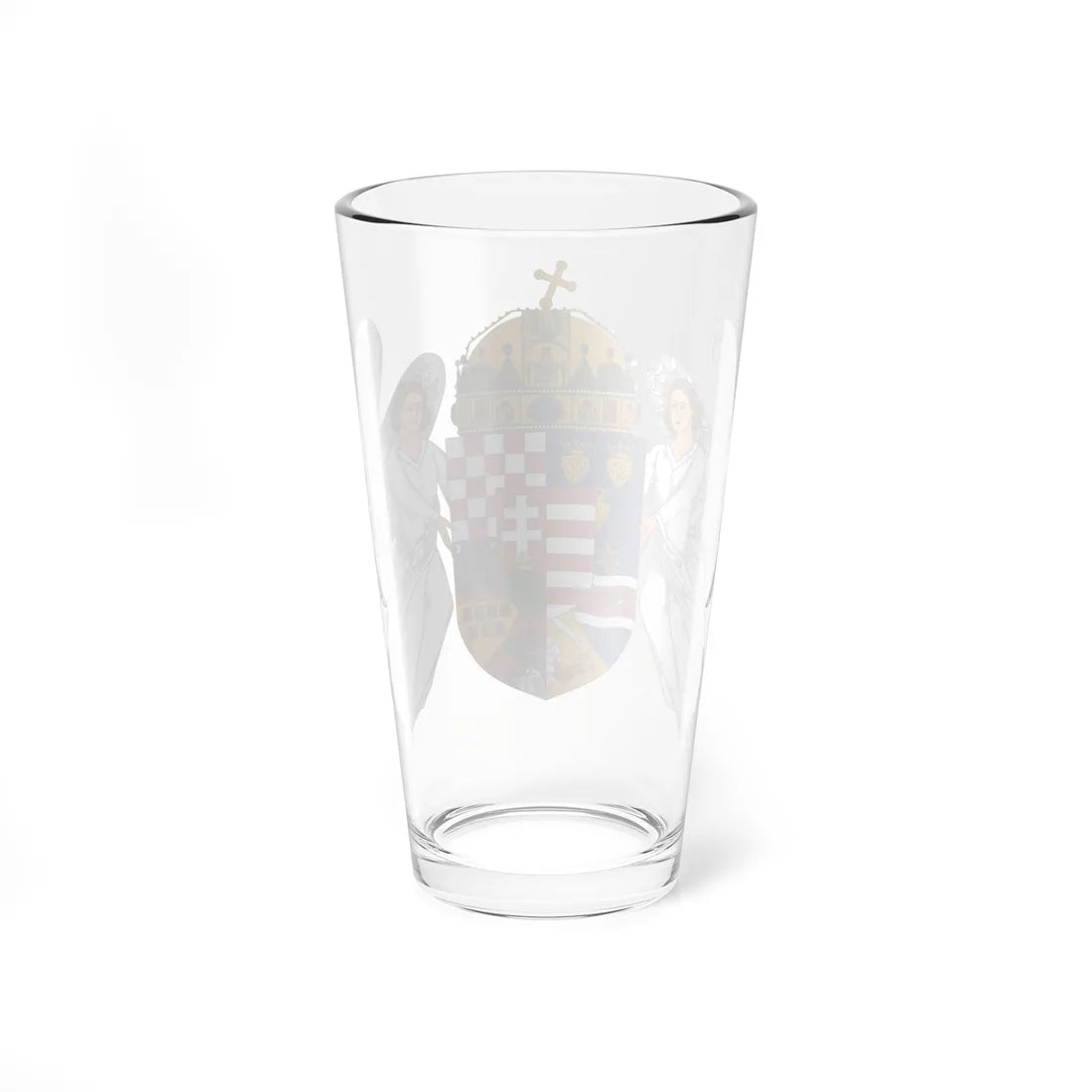 Coat of arms of the Lands of the Holy Hungarian Crown 1915-1918 1919-1946 angels (Austria) (Coat of Arms) Pint Glass 16oz - Go Mug Yourself