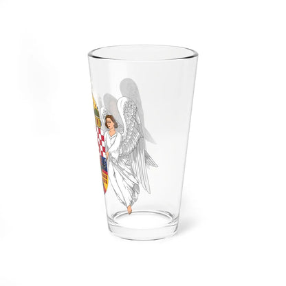 Coat of arms of the Lands of the Holy Hungarian Crown 1915-1918 1919-1946 angels (Austria) (Coat of Arms) Pint Glass 16oz - Go Mug Yourself