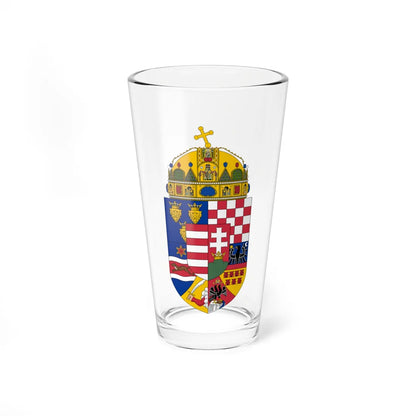 Coat of arms of the Lands of the Holy Hungarian Crown 1915-1918 1919-1946 (Austria) (Coat of Arms) Pint Glass 16oz 16oz - Go Mug Yourself