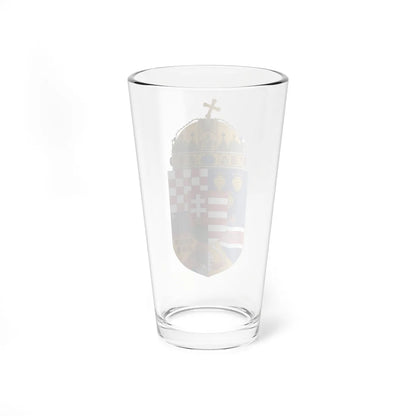 Coat of arms of the Lands of the Holy Hungarian Crown 1915-1918 1919-1946 (Austria) (Coat of Arms) Pint Glass 16oz - Go Mug Yourself