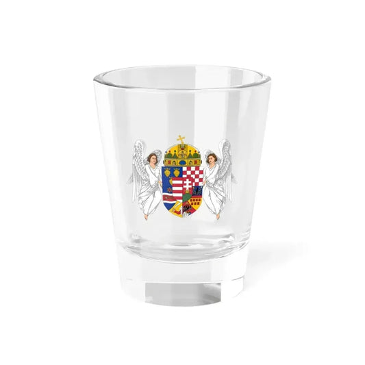 Coat of arms of the Lands of the Holy Hungarian Crown (1915-1918, 1919-1946) - Shot Glass 1.5oz 1.5oz - Go Mug Yourself