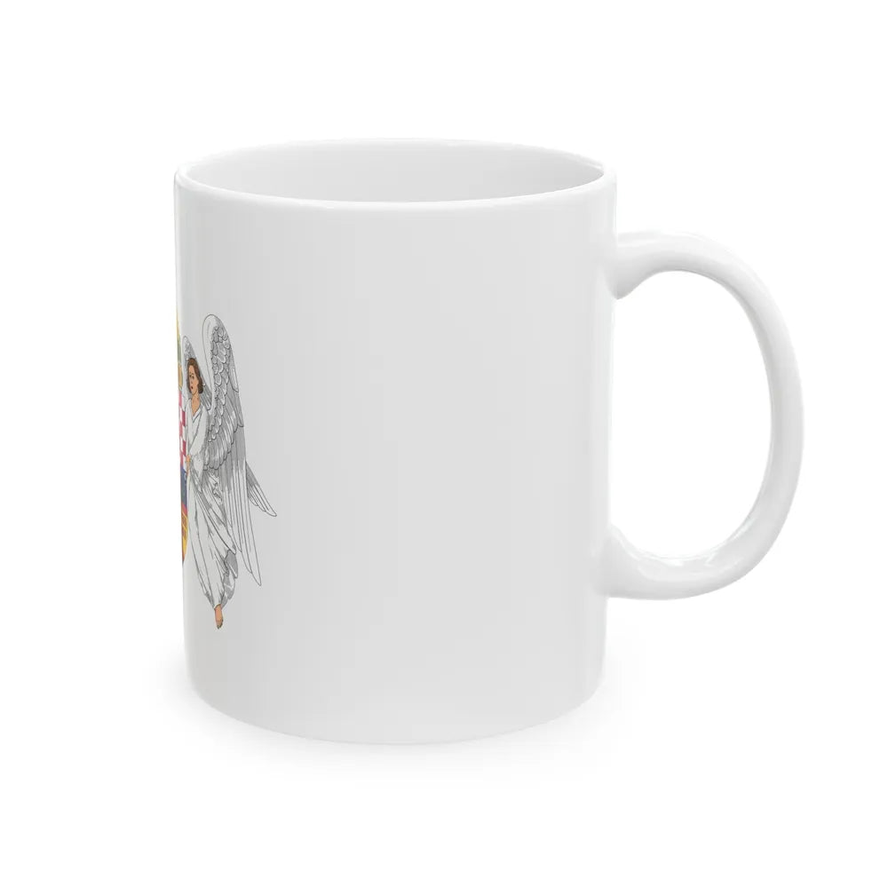 Coat of arms of the Lands of the Holy Hungarian Crown (1915-1918, 1919-1946) - White Coffee Mug-Go Mug Yourself