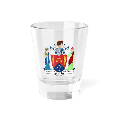 Coat of arms of the Law Institute of Victoria (Australia) (Coat of Arms) Shot Glass 1.5oz 1.5oz - Go Mug Yourself