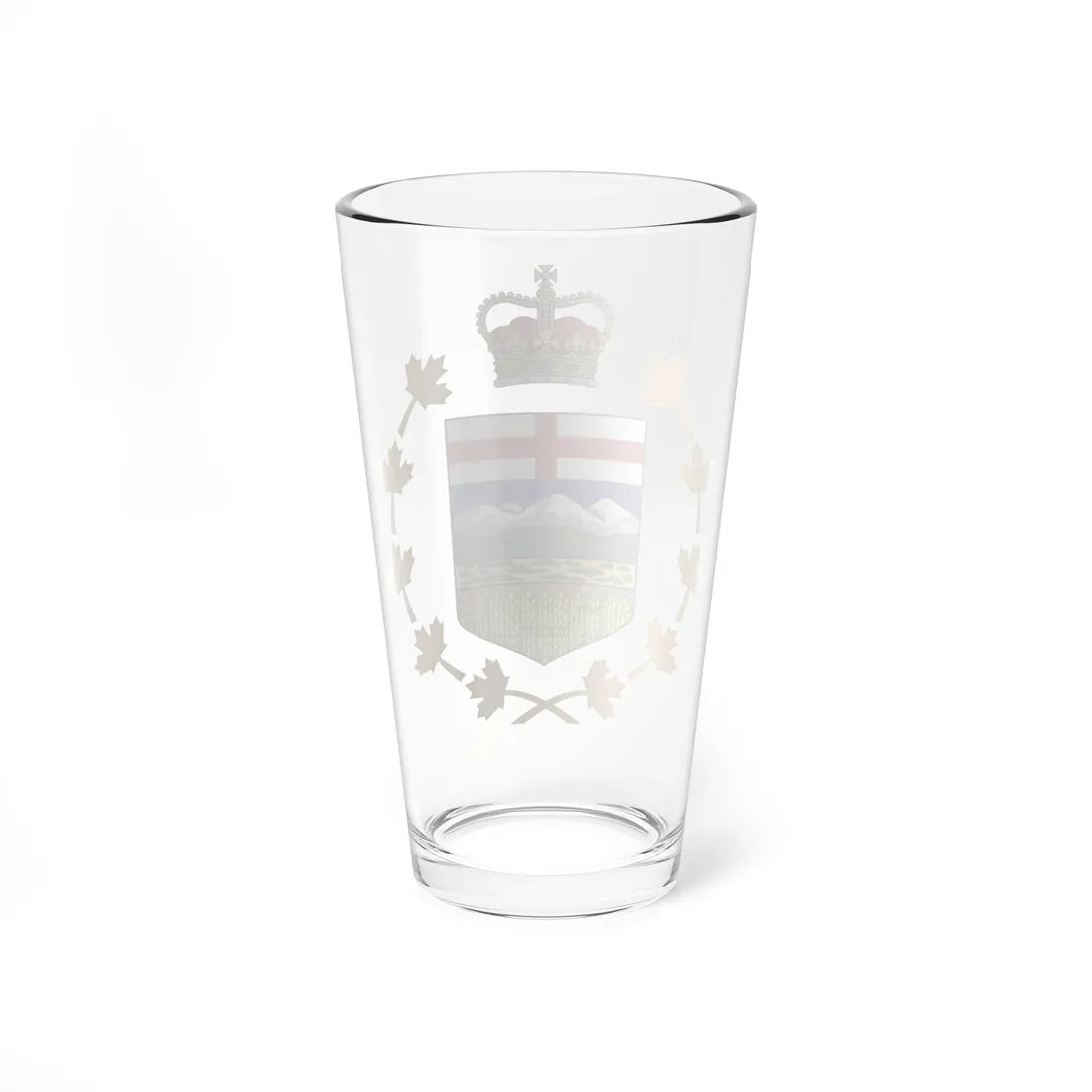 Coat of arms of the Lieutenant-Governor of Alberta (Canada) (Coat of Arms) Pint Glass 16oz - Go Mug Yourself