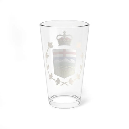 Coat of arms of the Lieutenant-Governor of Alberta (Canada) (Coat of Arms) Pint Glass 16oz - Go Mug Yourself