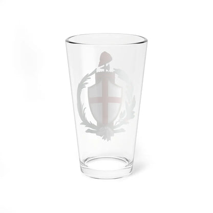 Coat of arms of the Ligurian Republic (Italy) (Coat of Arms) Pint Glass 16oz - Go Mug Yourself