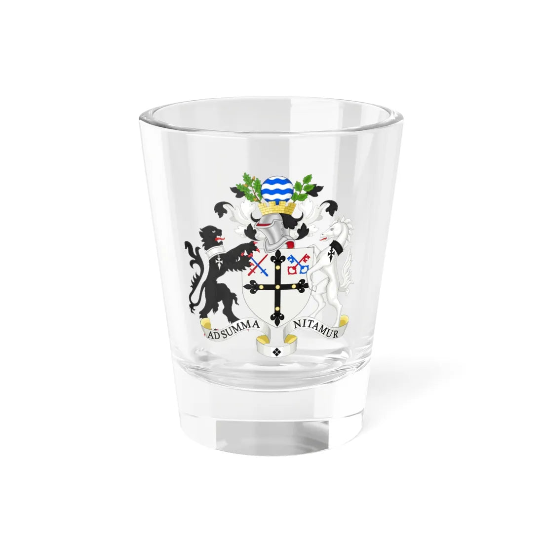 Coat of arms of the London Borough of Croydon (England) (Coat of Arms) Shot Glass 1.5oz 1.5oz - Go Mug Yourself
