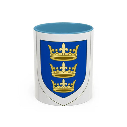 Coat of arms of the Lordship of Ireland - Accent Coffee Mug 11oz Light Blue - Go Mug Yourself