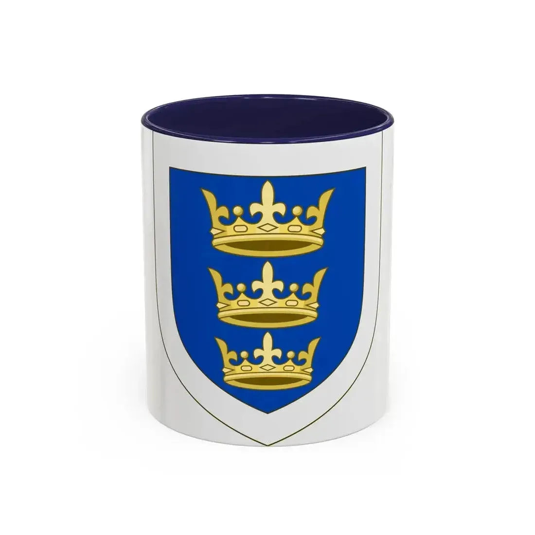 Coat of arms of the Lordship of Ireland - Accent Coffee Mug 11oz Navy - Go Mug Yourself