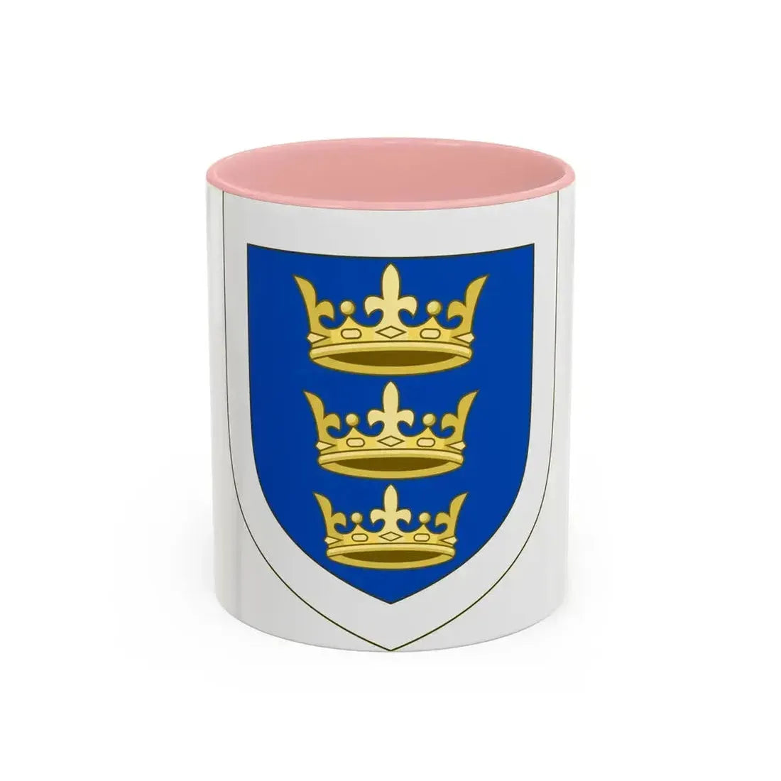 Coat of arms of the Lordship of Ireland - Accent Coffee Mug 11oz Pink - Go Mug Yourself