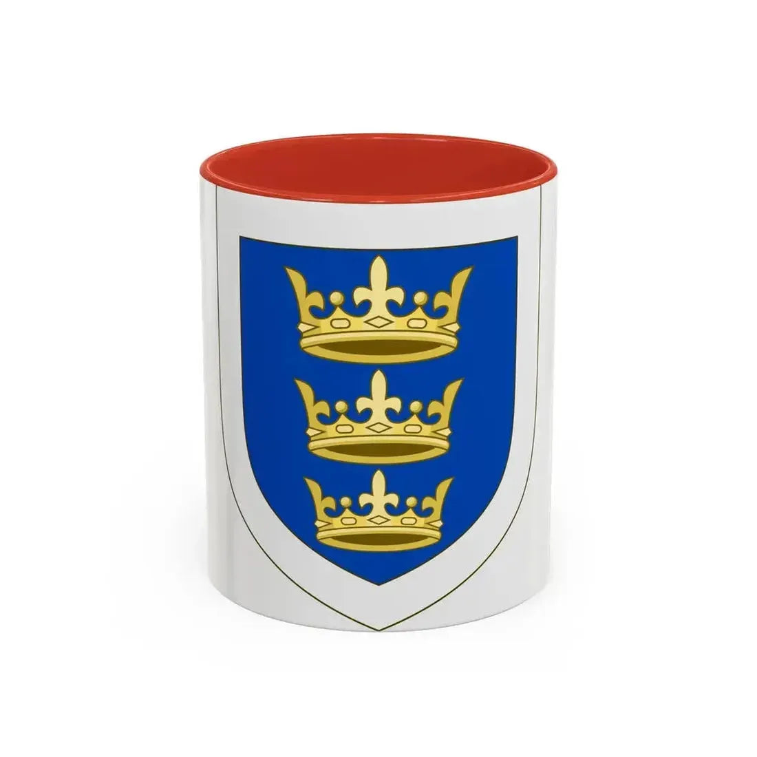 Coat of arms of the Lordship of Ireland - Accent Coffee Mug 11oz Red - Go Mug Yourself