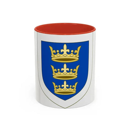 Coat of arms of the Lordship of Ireland - Accent Coffee Mug 11oz Red - Go Mug Yourself