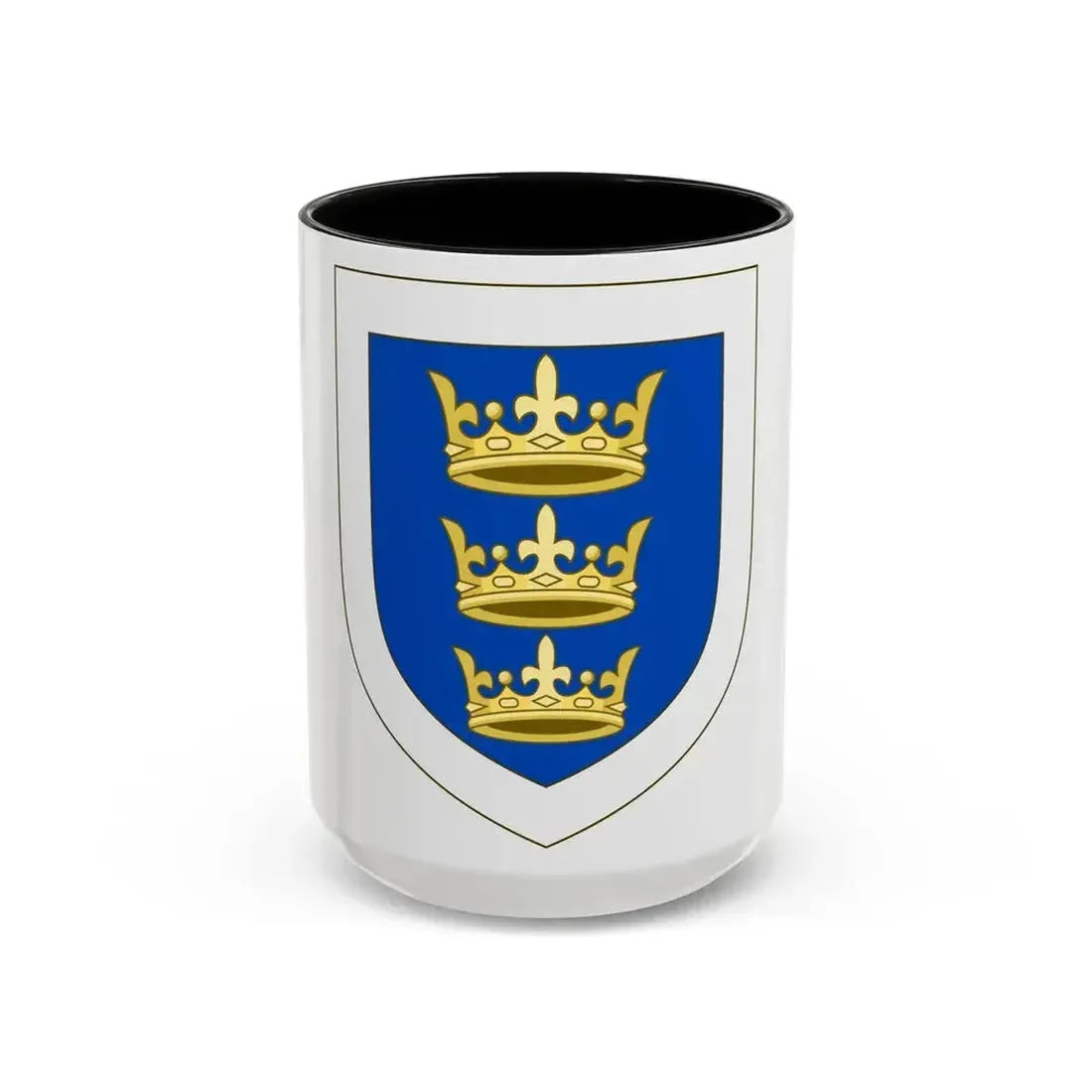Coat of arms of the Lordship of Ireland - Accent Coffee Mug 15oz Black - Go Mug Yourself