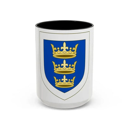 Coat of arms of the Lordship of Ireland - Accent Coffee Mug 15oz Black - Go Mug Yourself