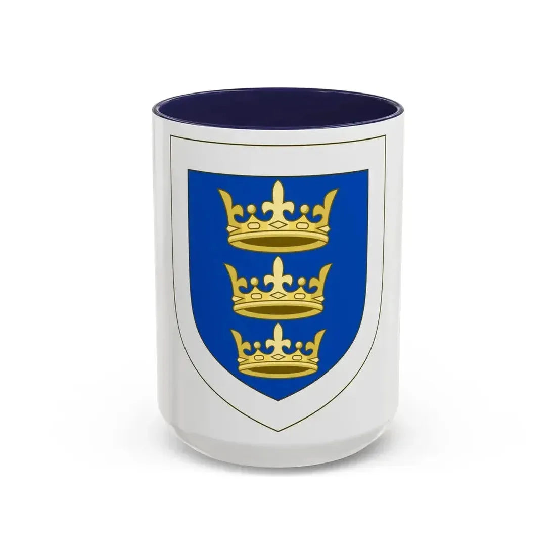 Coat of arms of the Lordship of Ireland - Accent Coffee Mug 15oz Navy - Go Mug Yourself
