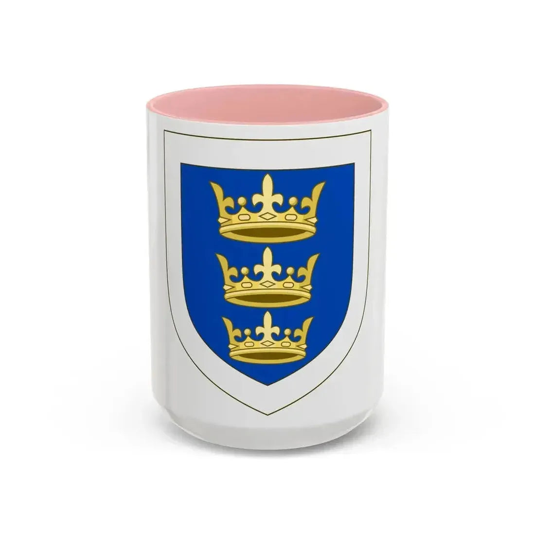 Coat of arms of the Lordship of Ireland - Accent Coffee Mug 15oz Pink - Go Mug Yourself