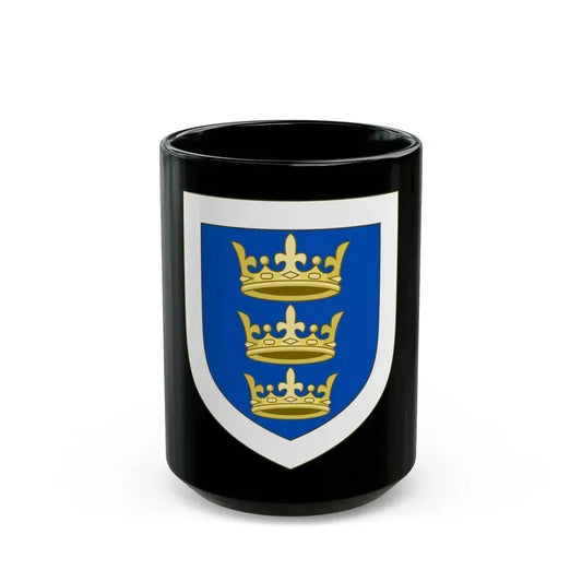 Coat of arms of the Lordship of Ireland - Black Coffee Mug 15oz - Go Mug Yourself