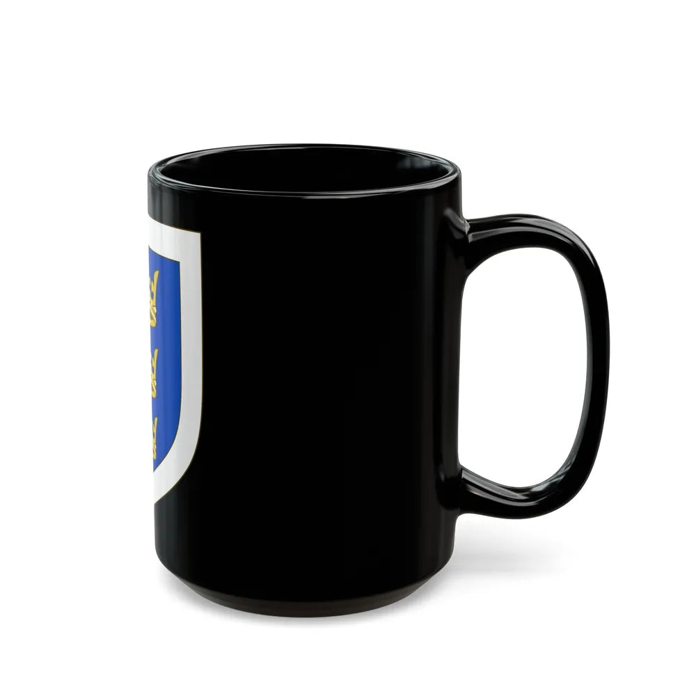 Coat of arms of the Lordship of Ireland - Black Coffee Mug-Go Mug Yourself