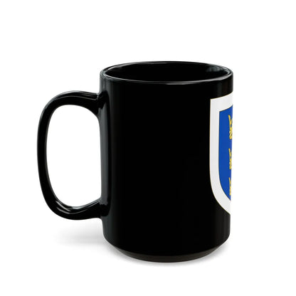 Coat of arms of the Lordship of Ireland - Black Coffee Mug-Go Mug Yourself