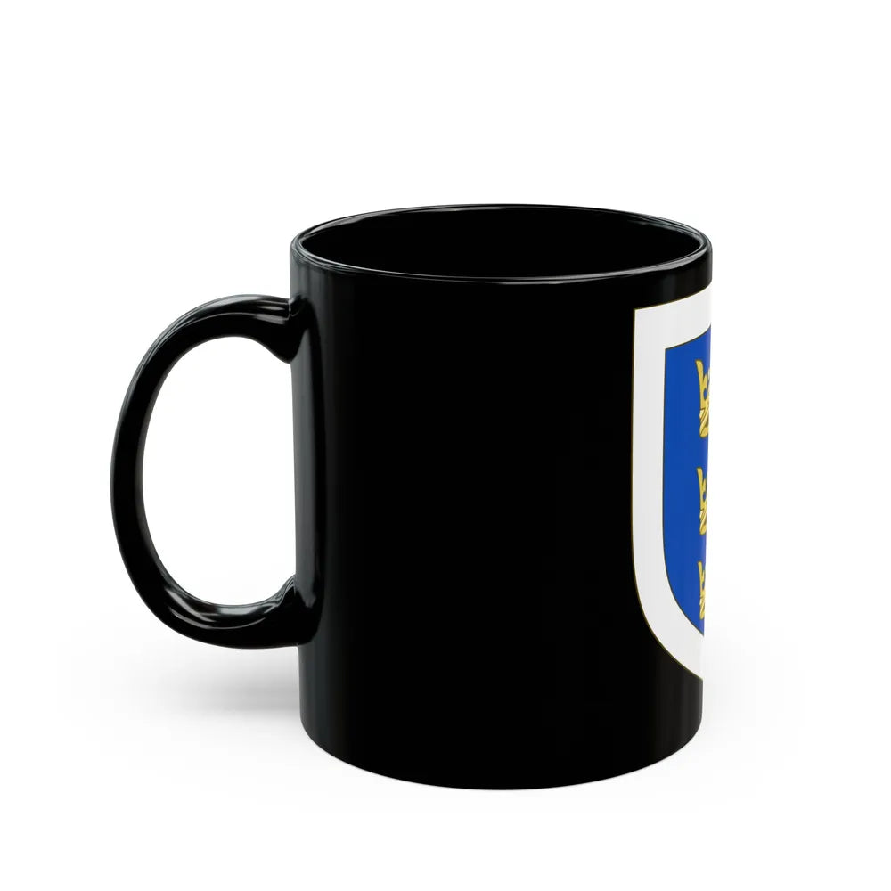 Coat of arms of the Lordship of Ireland - Black Coffee Mug-Go Mug Yourself