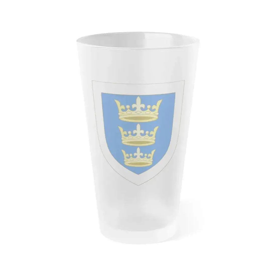 Coat of arms of the Lordship of Ireland - Frosted Pint Glass 16oz 16oz Frosted - Go Mug Yourself