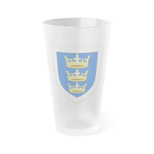 Coat of arms of the Lordship of Ireland - Frosted Pint Glass 16oz 16oz Frosted - Go Mug Yourself